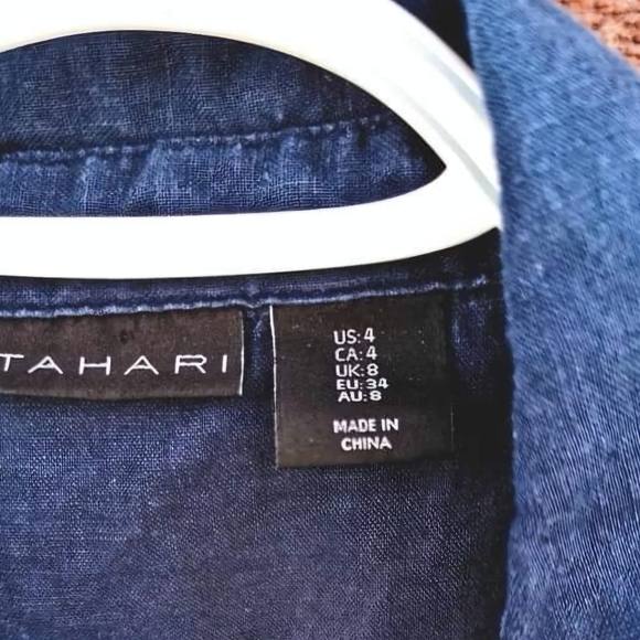 Tahari linen dress size 4 - Picture 2 of 4